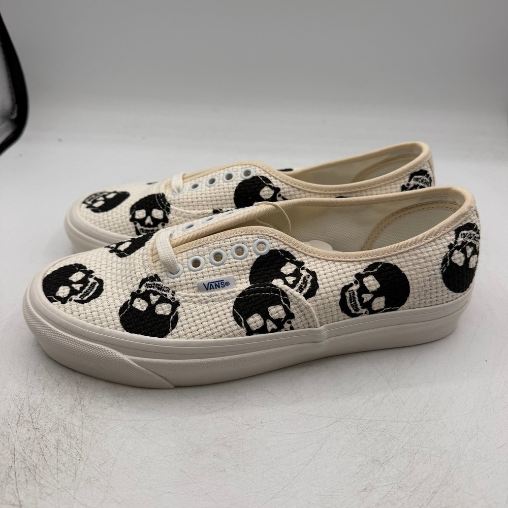 VANS Anaheim Factory Authentic 44 DX Needlepoint Skulls Shoes Mens 8 Womens 9.5 - Picture 6 of 11